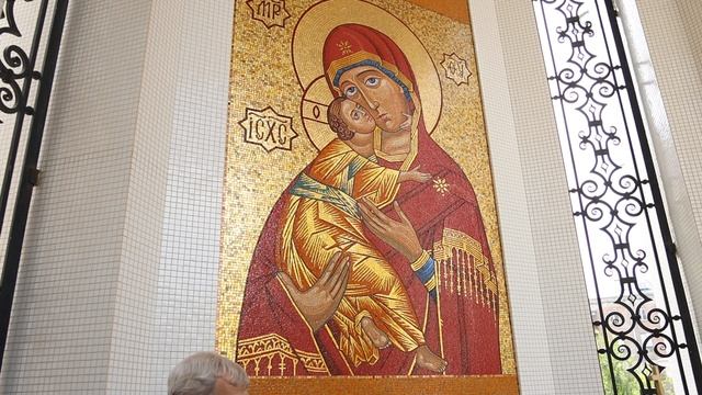 Молебен в часовне в честь Владимирской иконы Божией Матери