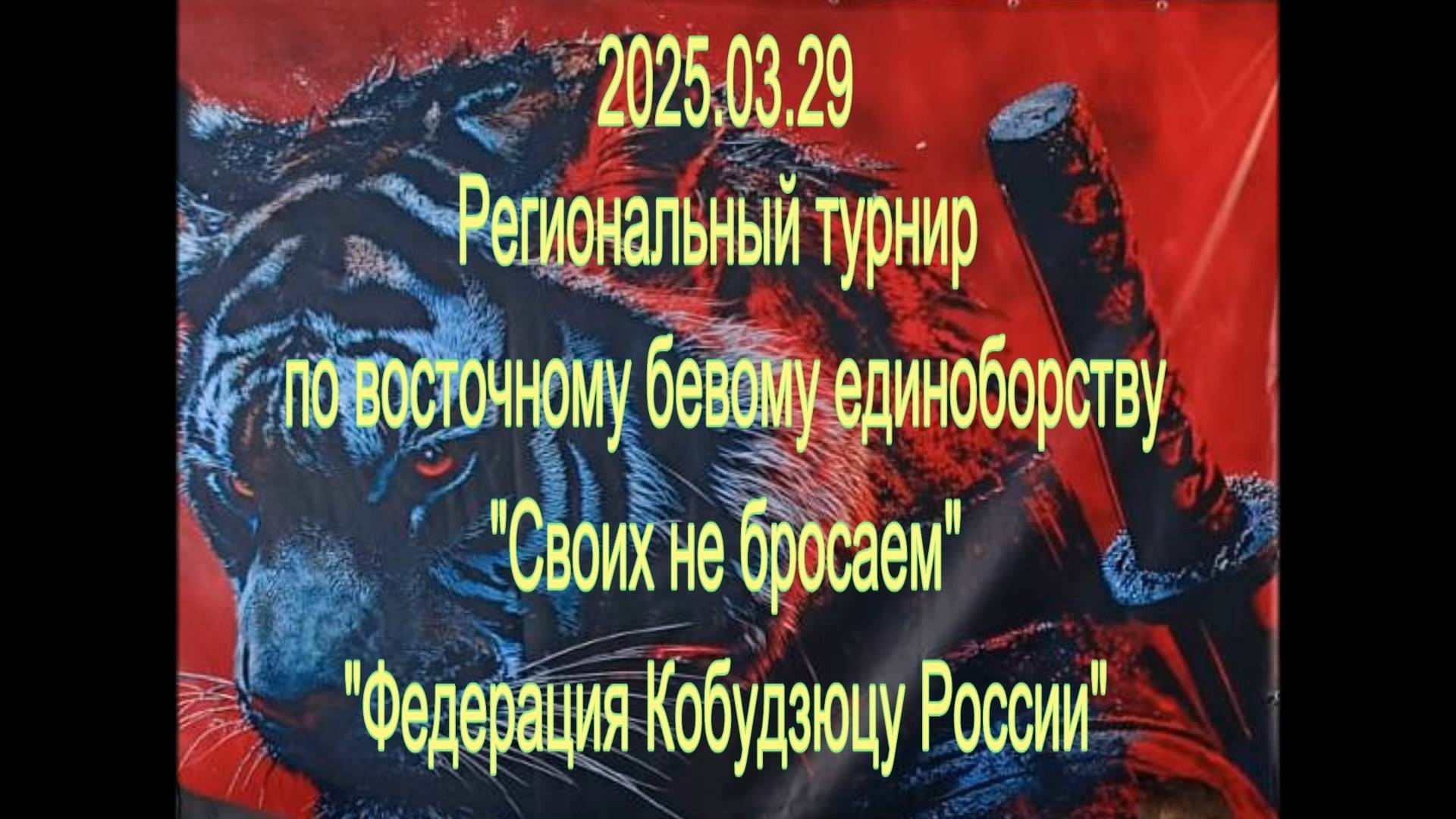 Региональный турнир по восточному боевому единоборству "Своих не бросаем"