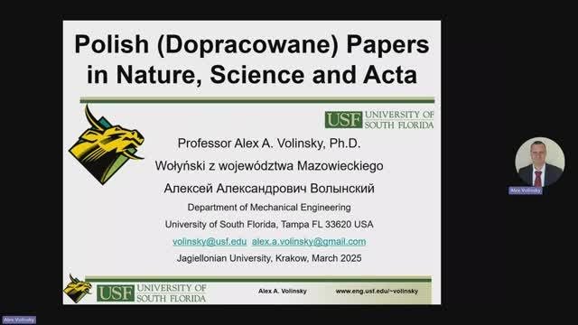 Polish Papers In Nature, Science And Acta