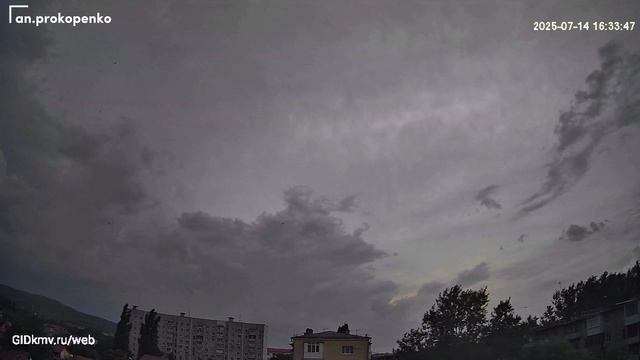 Сегодняшнее небо перед штормом в Пятигорске