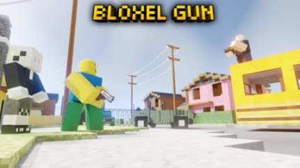 Играем в BLOXEL GUN В РОБЛОКС