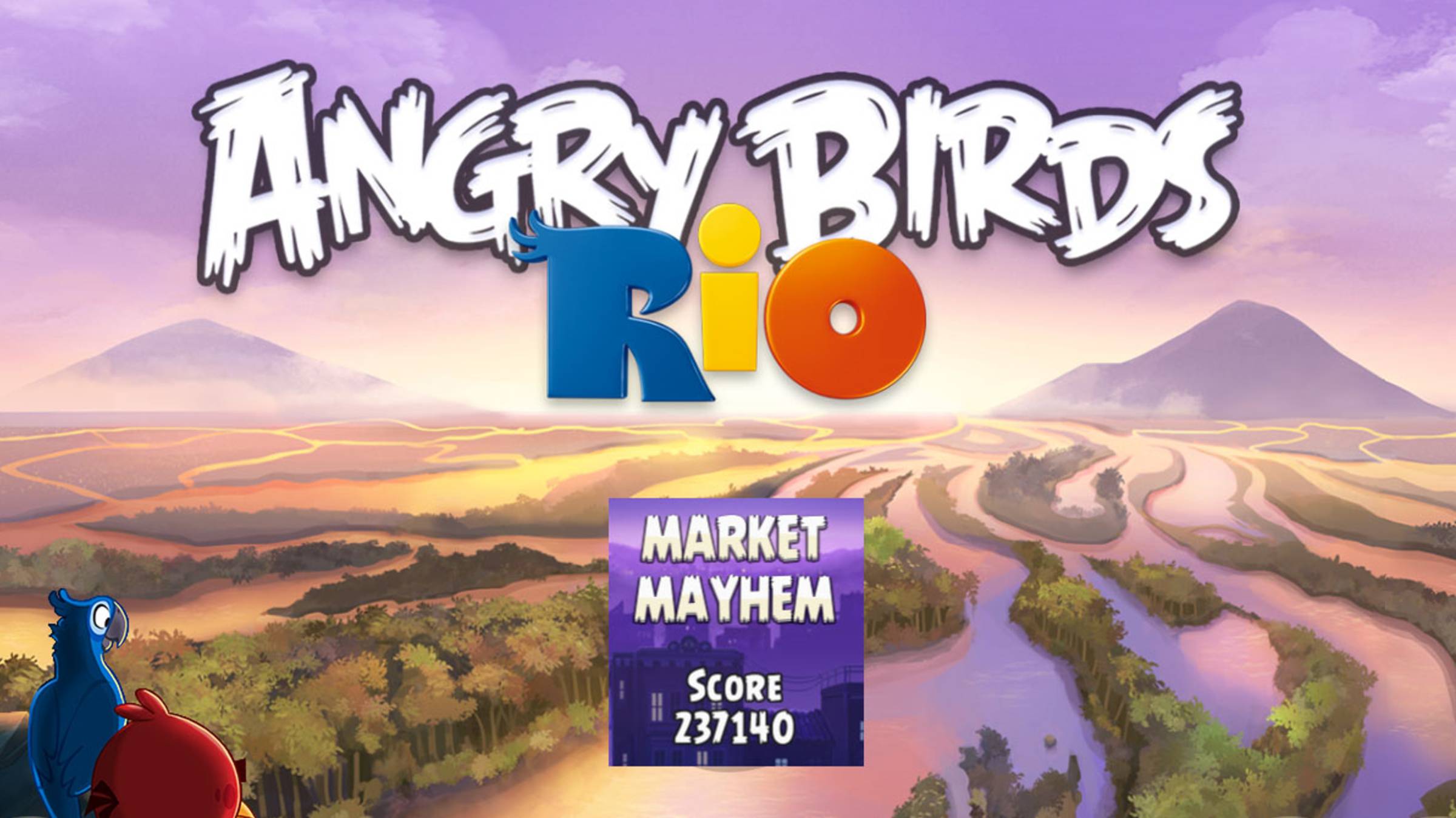 Angry Birds: Rio. Market Mayhem. Уровень 3 (3 звезды). Прохождение от SAFa