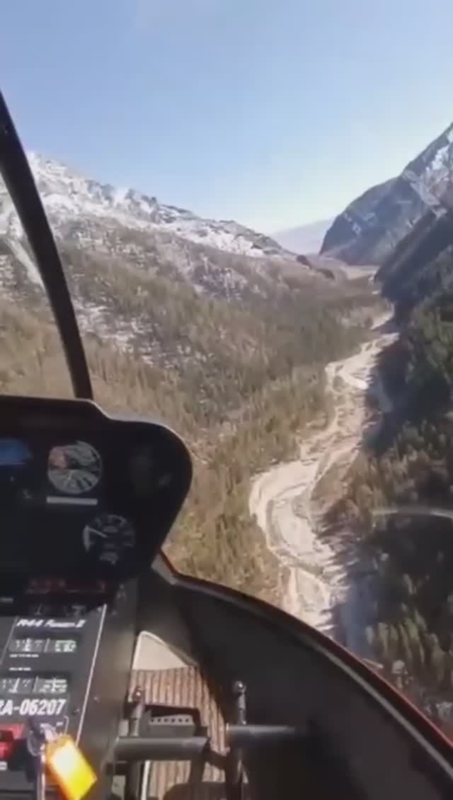 Горный полёт на Robinson R44: адреналин и природа