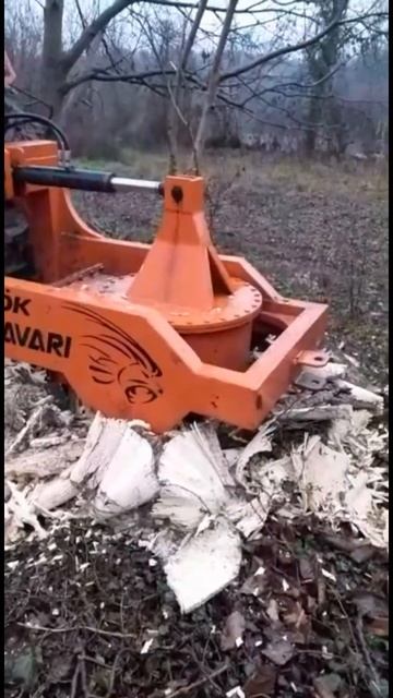 Как вам такая щепа от пня, которая осталась после Drill Master 89261385927 #ротоватор #мульчер #корч