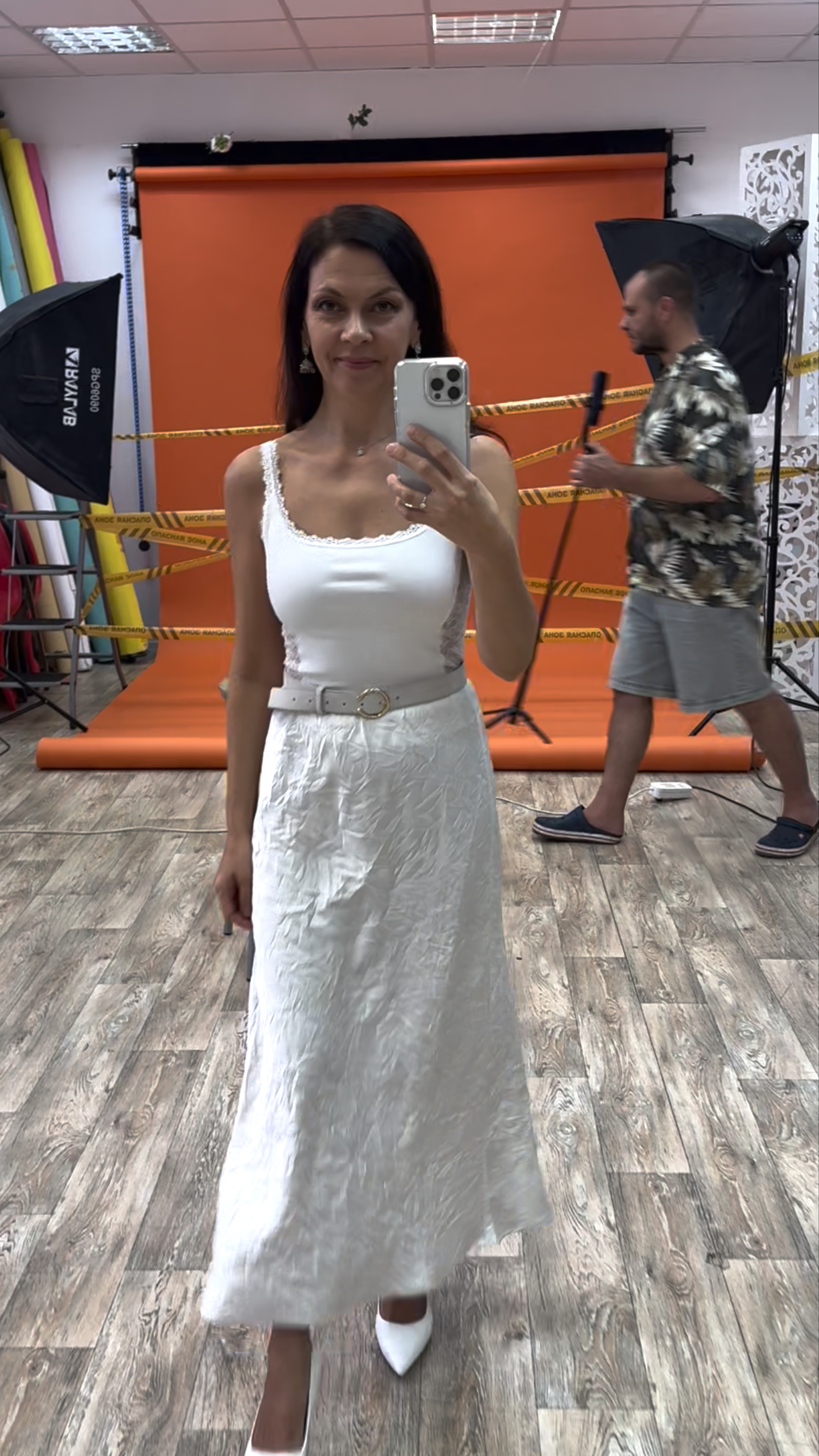 На занятии по позированию. Модель Елена Ковалева. Elite Models. Н.Новгород.