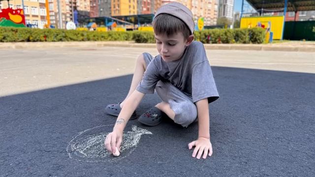 🌍✨Асфальт превратился в холст!☀️🖍