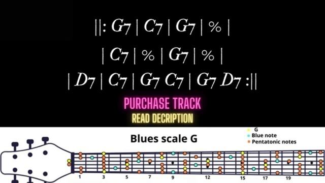 Slow  Blues Backing Track in G