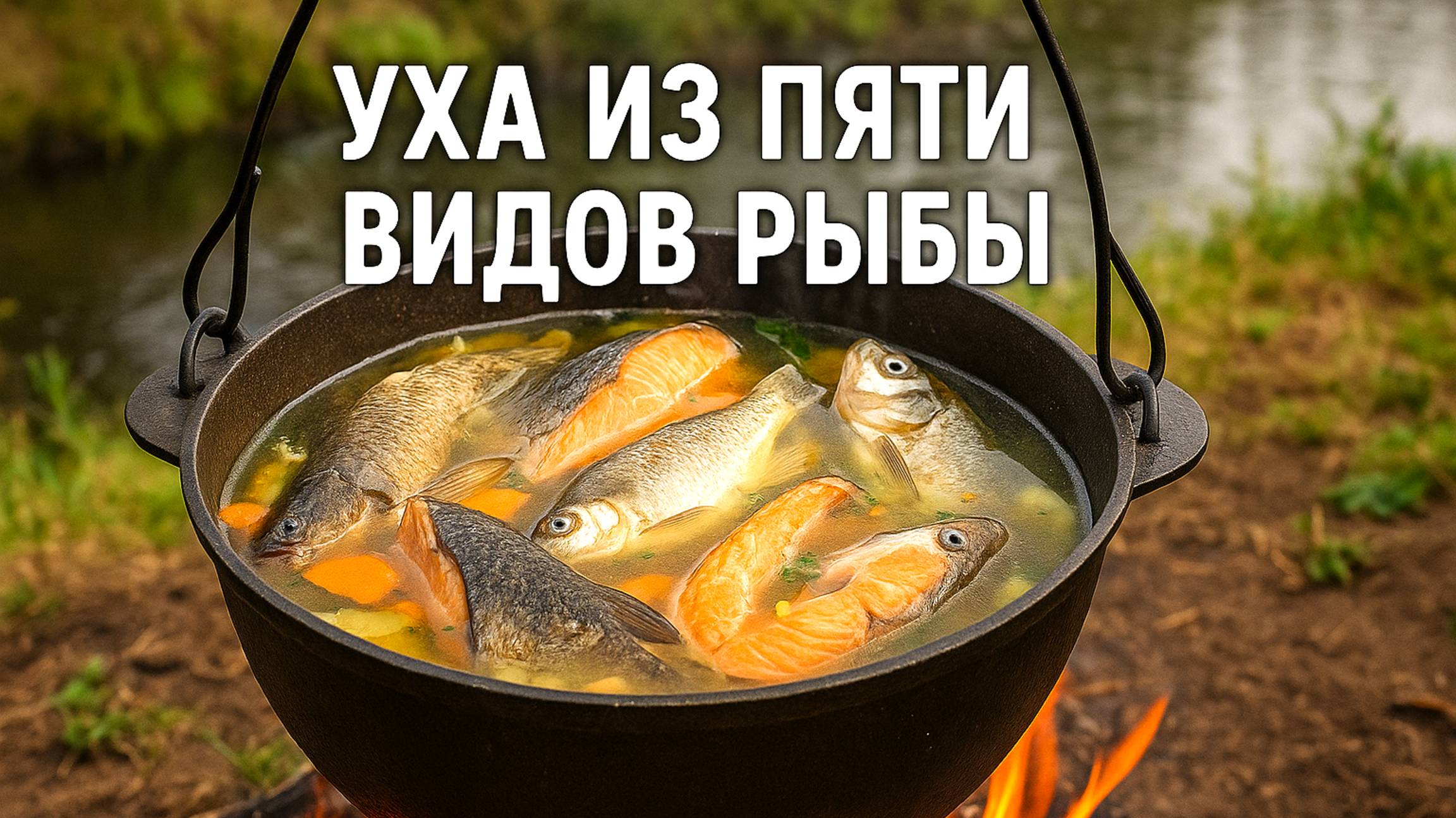 Лучшее, что можно сварить в казане! Уха из пяти видов рыбы!