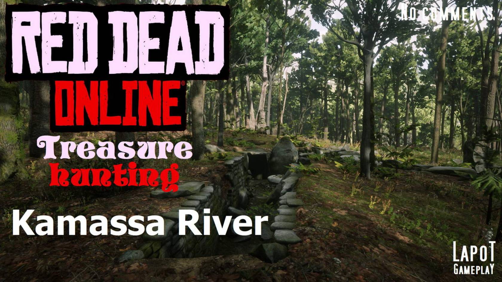 Red Dead Online. Treasure hunting. Kamassa River / Карта Река Камасса