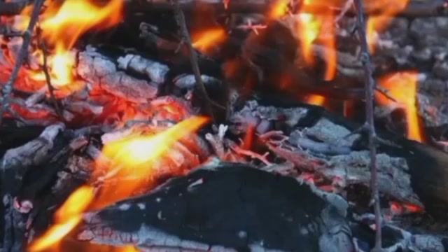 Медленно костер догорит