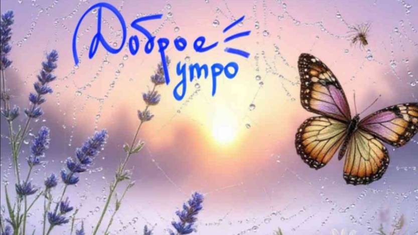 С добрым утром оригинальные с пожеланием красивые 🦋