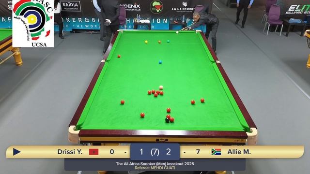 2025 06 29 The All Africa Snooker 2025 Men (TV4) Drissi YOUSSEF VS Allie Mutalieb