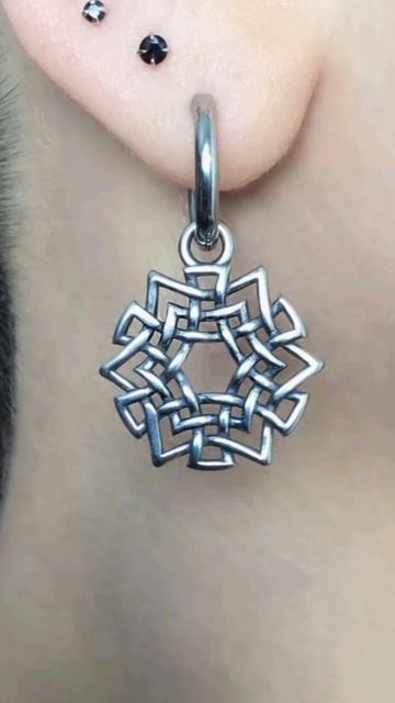 Серьги с подвесками "Символы ацтеков" от StarfallShop