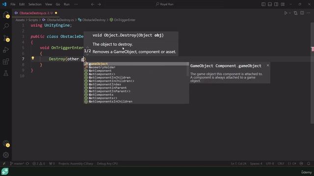 124 Destroy Obstacles