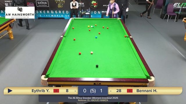 2025 06 29 The All Africa Snooker Women knockout 2025 Eythrib Yasmine VS Bennani Hind
