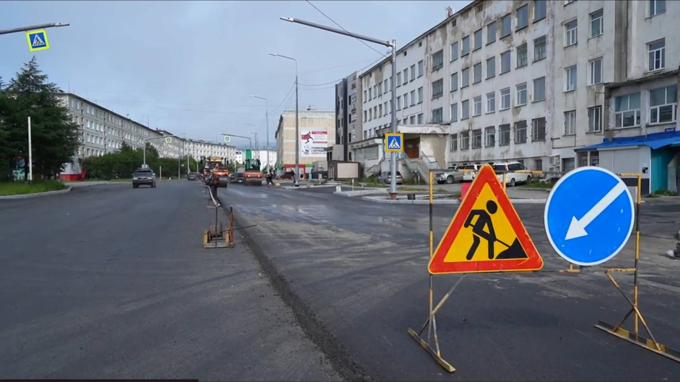 В Магадане отремонтируют более километра дороги по улице Берзина до конца октября