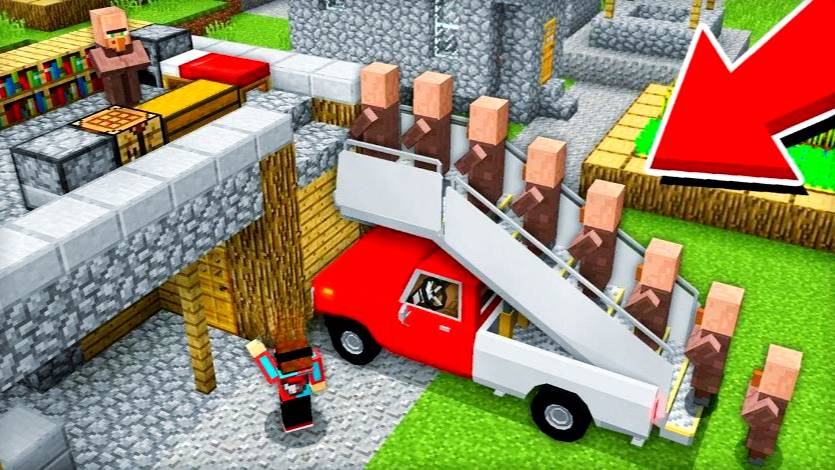 ЖИТЕЛИ ПЕРЕЕХАЛИ ЖИТЬ НА КРЫШУ МОЕГО ДОМА В МАЙНКРАФТ  Minecraft