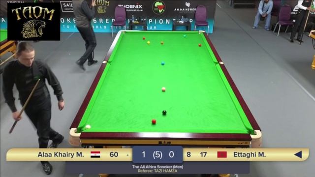 2025 06 27 The All Africa Snooker 2025 Men(TV4) Alaa Khairy Mohamed VS Ettaghi Mohamed