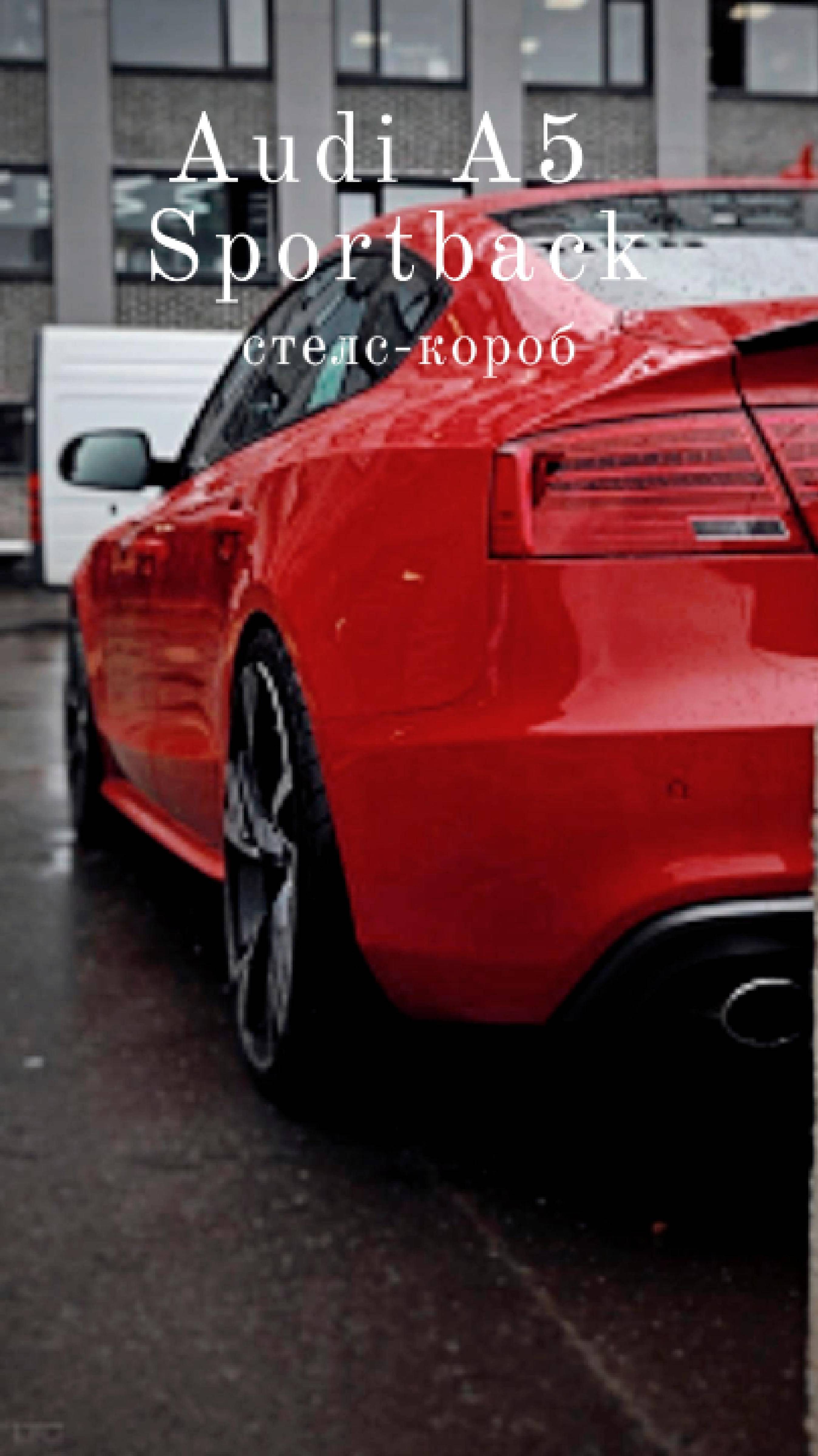 Стелс-короб для Audi A5 Sportback — стильное решение в красном цвете