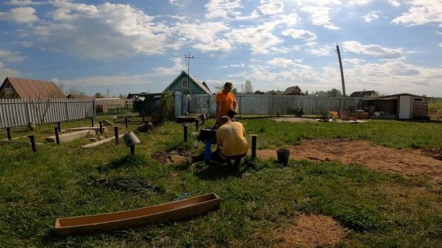 УСТАНОВКА насоса в скважину.Насос#скважина#