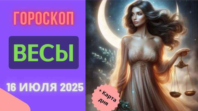 ♎ ВЕСЫ: ГОРОСКОП НА СЕГОДНЯ, 16 ИЮЛЯ 2025 — ГАРМОНИЯ В ОТНОШЕНИЯХ!