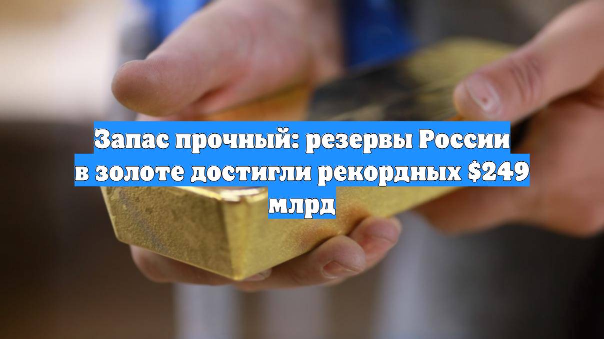Запас прочный: резервы России в золоте достигли рекордных $249 млрд