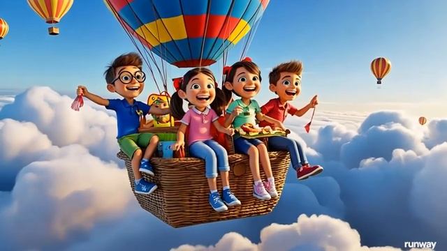 Песенка для детей_ мультфильм_Воздушный шар 🎈🎈🎈
