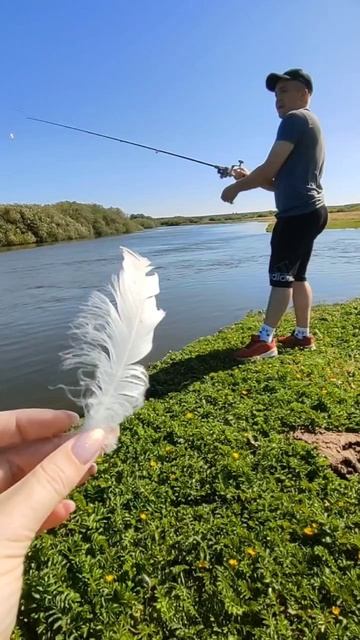 когда взял жену на рыбалку 🎣 😁