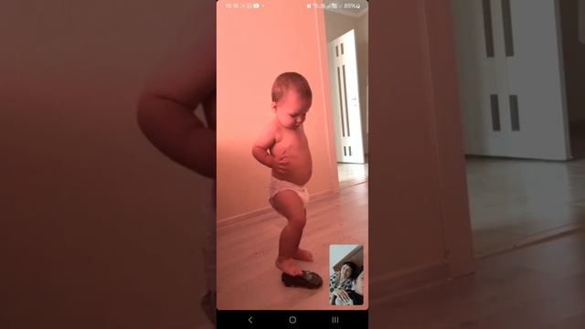 На видео связи с бабушкой Олей