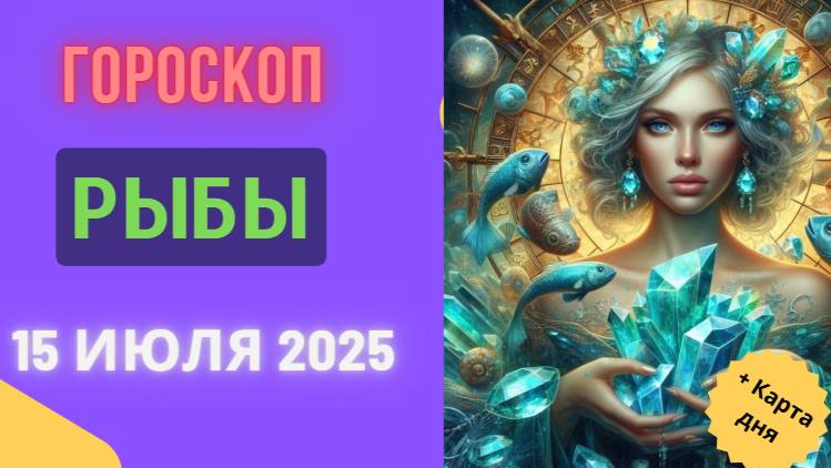 ♓ РЫБЫ: ГОРОСКОП НА СЕГОДНЯ 15 ИЮЛЯ 2025 — ИНТУИЦИЯ И ДУХОВНЫЙ РОСТ!