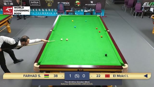 2025 06 27 The All Africa Snooker 2025 Men (TV4) FARHAD SAYFOO VS El MOKRI IDRISS