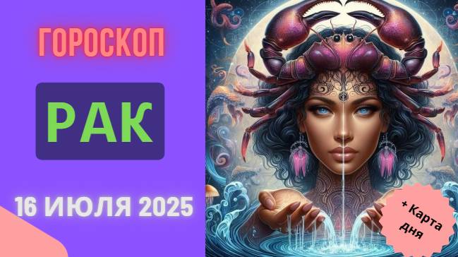 ♋ РАК: ГОРОСКОП НА СЕГОДНЯ, 16 ИЮЛЯ 2025 — ЭМОЦИИ НА ПОВЫШЕННОМ УРОВНЕ!