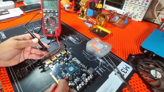 RTX4060 Pegasus. Первичные замеры сопротивлений
