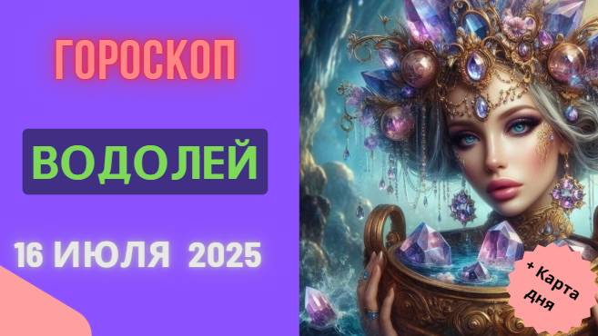 ♒ ВОДОЛЕЙ: ГОРОСКОП НА СЕГОДНЯ, 16 ИЮЛЯ 2025 — НЕОЖИДАННЫЕ ПОВОРОТЫ СУДЬБЫ!