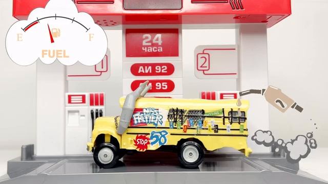 360p_СУПЕР_автомобильная_заправка_для_детских_машинок_Детям_Для_детей
