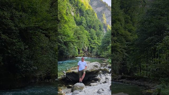 Абхазия дорога на озеро Рица