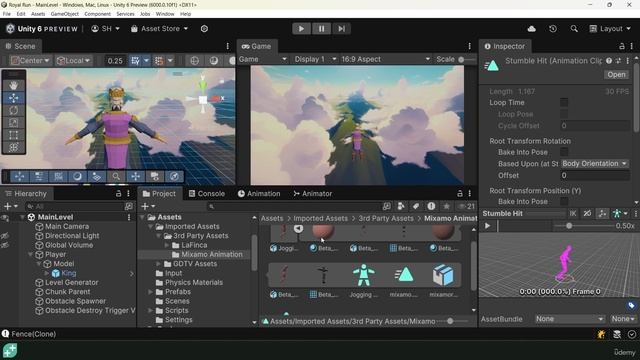125 Player Hit Animation