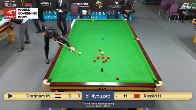2025 06 27 The All Africa Snooker 2025 Men (TV4) Dorgham Mostafa VS Rassid Hamza
