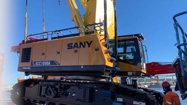 Кран SANY SCC 1000a для быстрого и плавнонго подъема и перемещения 100-тонных грузов! От ГК ПСК.