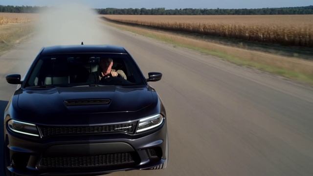 cooper from interstellar drives dodge charger hellcat