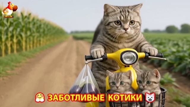 Заботливые котики спешат на помощь (167)