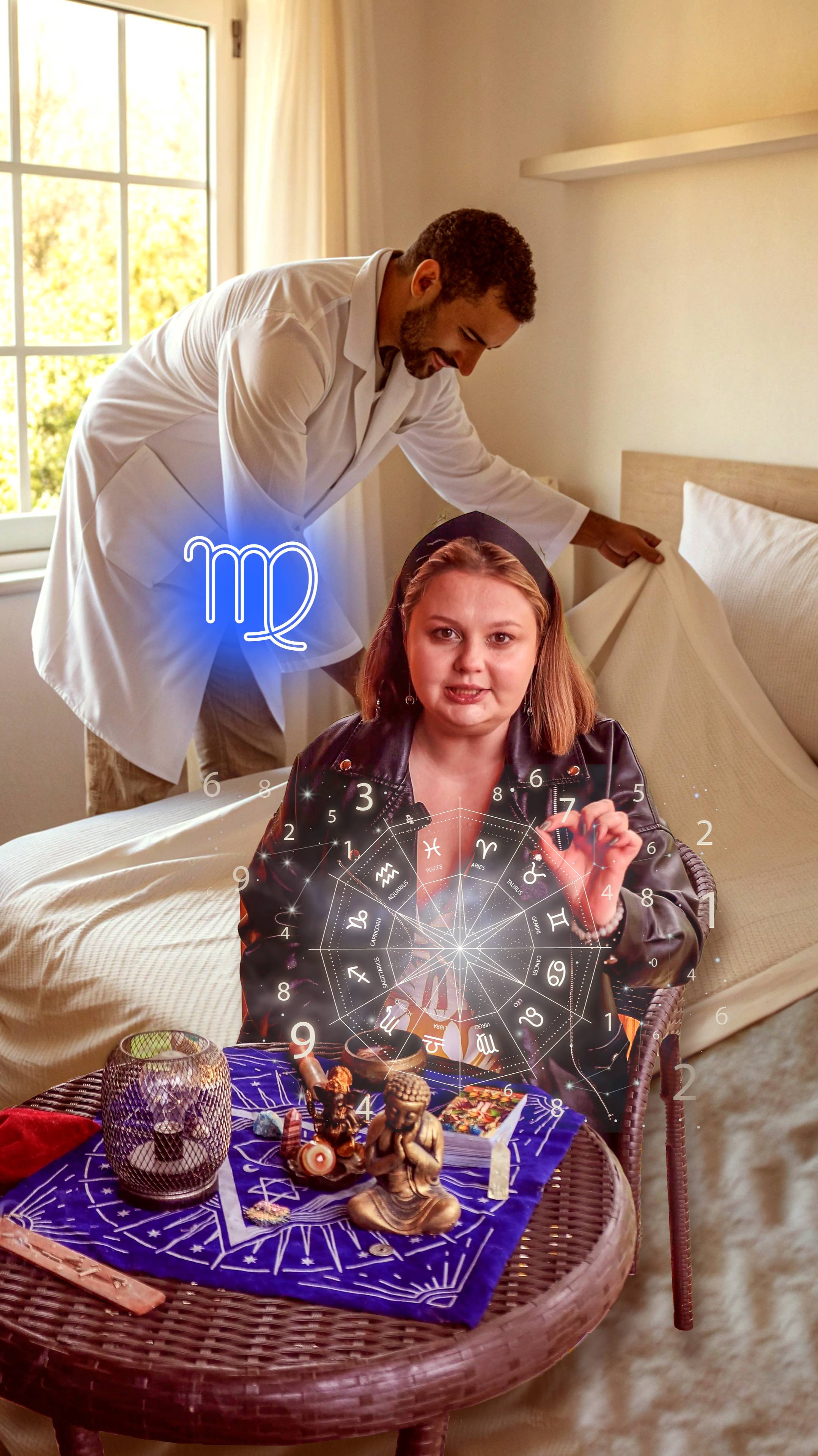 Дева мужчина в постели ♍️