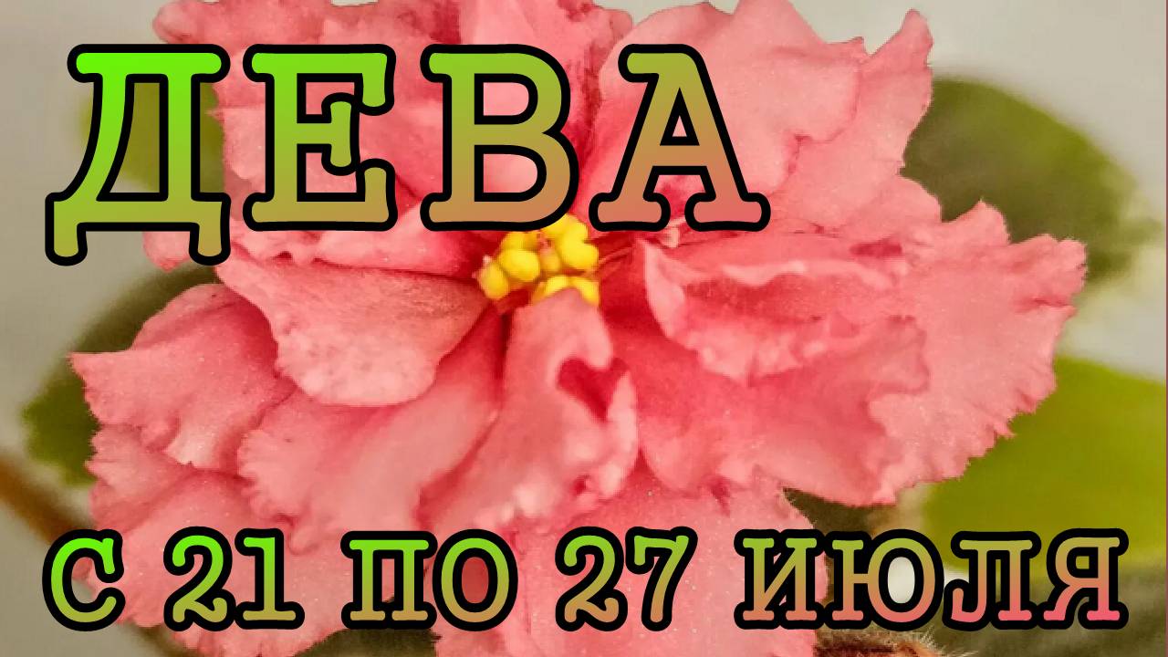 ДЕВА таро прогноз на неделю с 21 по 27 ИЮЛЯ 2025 года.