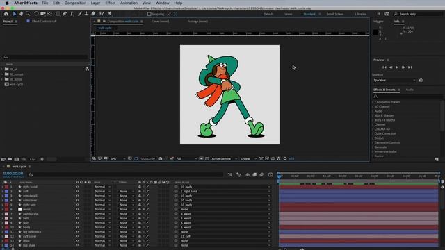 1. My Walk Cycle Set-up - Motion Design School