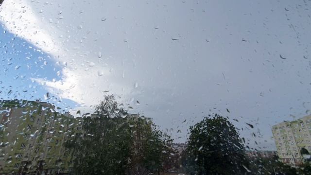⛈️Огромное облако с ливнем и грозой...🌦️15 июля, Калининград.🌦️