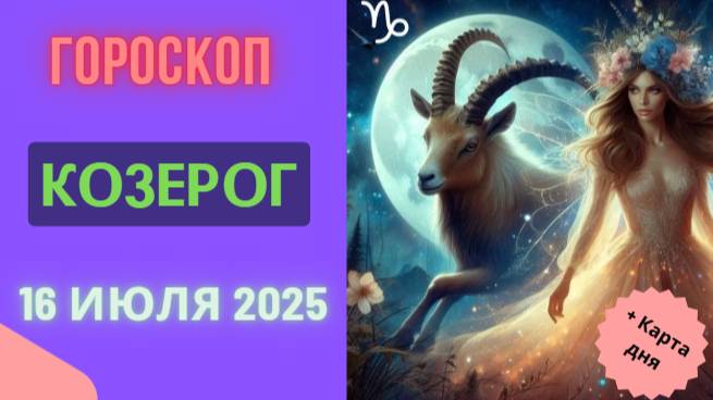♑ КОЗЕРОГ: ГОРОСКОП НА СЕГОДНЯ, 16 ИЮЛЯ 2025 — КАРЬЕРНЫЙ РОСТ И СТАБИЛЬНОСТЬ!