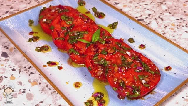 Карпаччо из Помидоров. Томатное Карпаччо - вкусно так ч