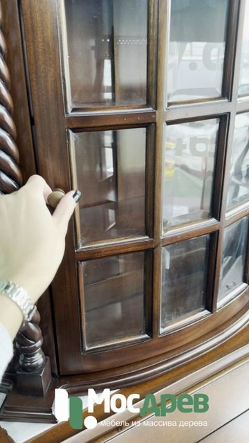 Шкаф-витрина навесной MSU.27-Indonesia Furniture из Индонезии mosdrev.com