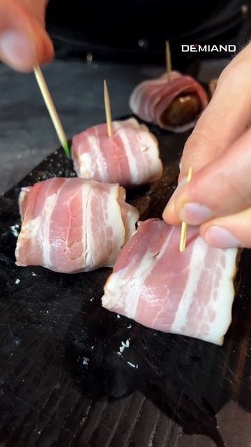 2 Шампиньоны с дор блю в беконе в аэрогриле Demiand🍄🧀