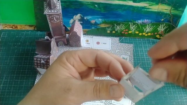Шоколадный городок из бумаги своими руками.